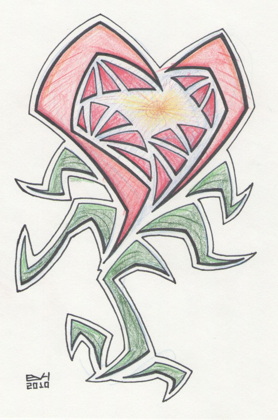 Doodle 363 Tribal Heart