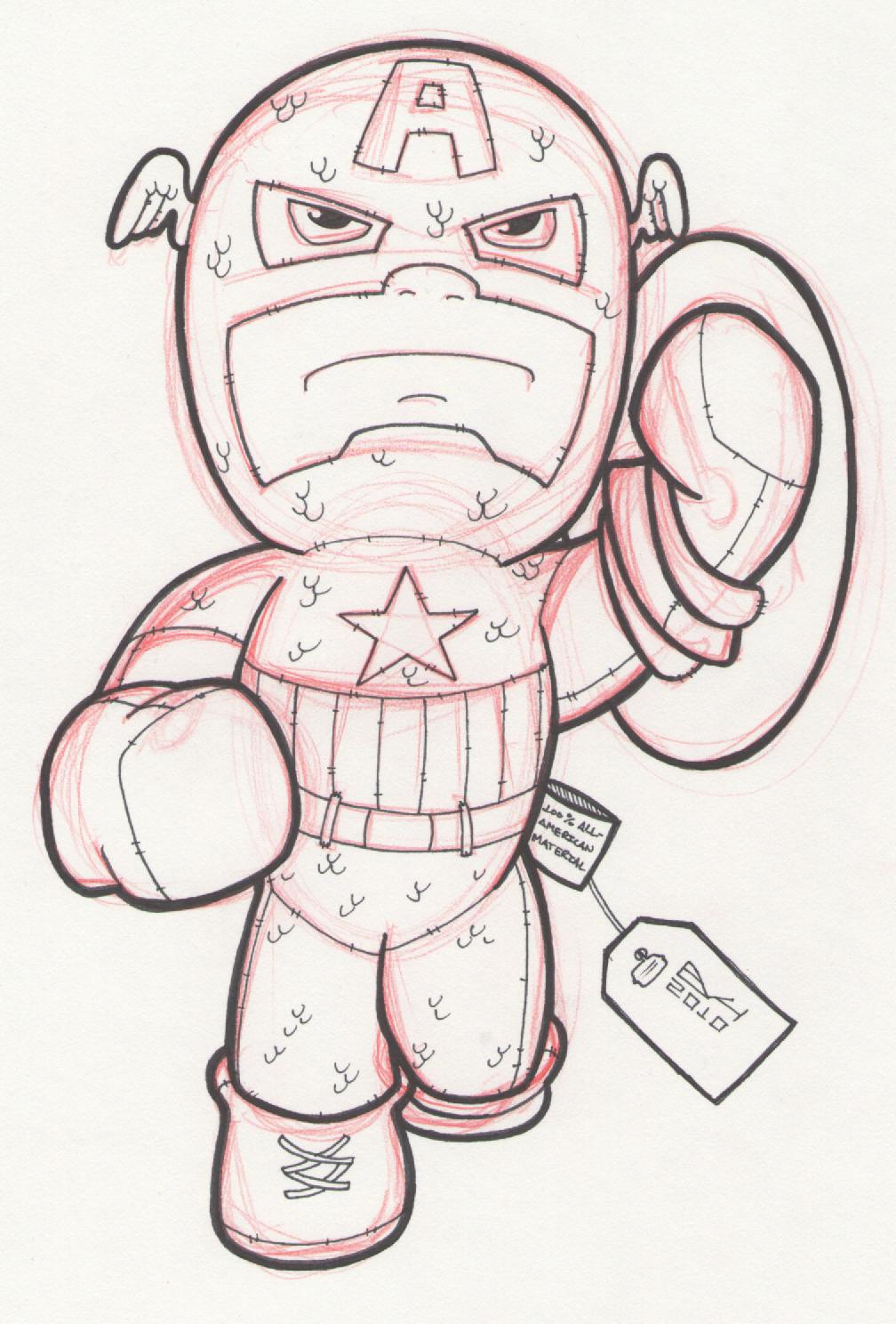 baby captain america coloring pages - photo #3